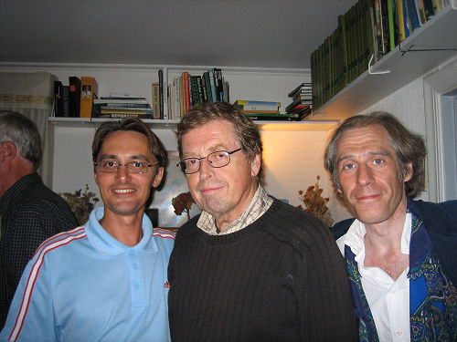 Ragtimekamraterna Oleg, Peter och Kjell.
