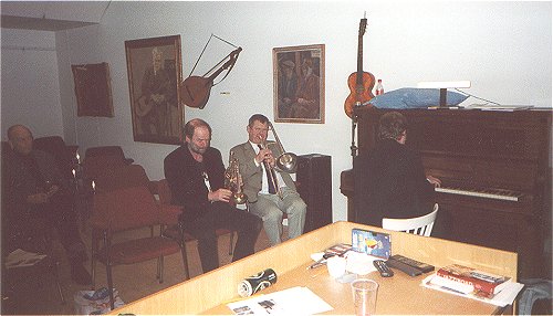 Ola Pålsson, Tom Pauli and Peter 
Lundberg during the jam session.